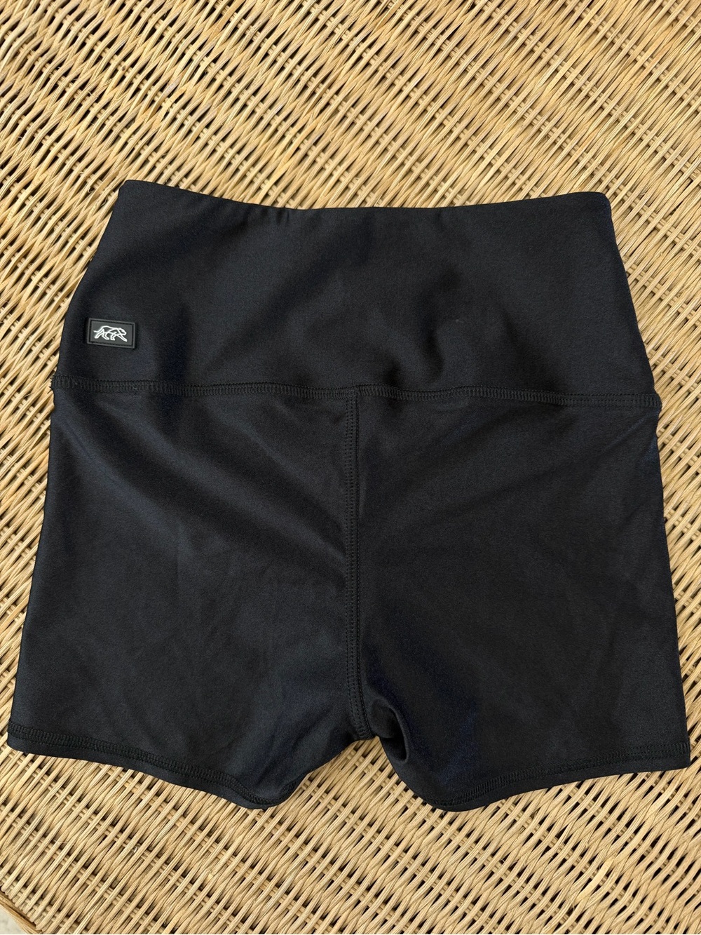 TIGER FRIDAY Black High-Rise Dance Shorts XS